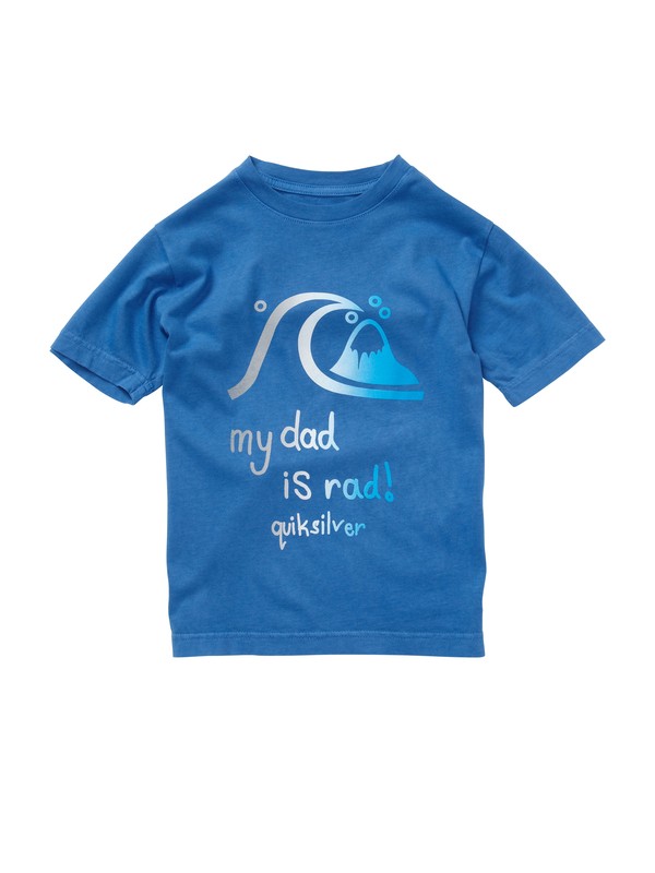 quiksilver, Boys 2-7 Rad Dad T-Shirt, BRIGHT COBALT (bpc0) 0 Boys 2-7 Rad Dad T-Shirt AQKZT00285 Quiksilver