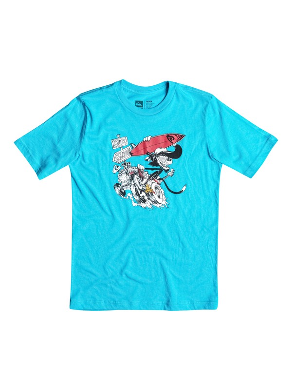 quiksilver, Boys 4-7 Surf Cat Tee, HAWAIIAN OCEAN (bmj0) 0 Boys 4-7 Surf Cat Tee AQKZT03075 Quiksilver