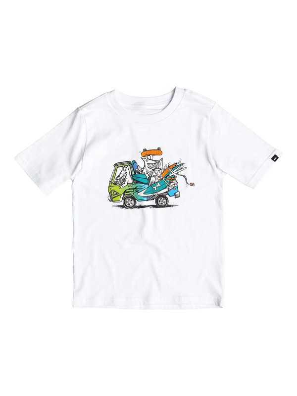 quiksilver, Boy's 2-7 Happy Days Tee, WHITE (wbb0) 0 Boy's 2-7 Happy Days Tee AQKZT03116 Quiksilver