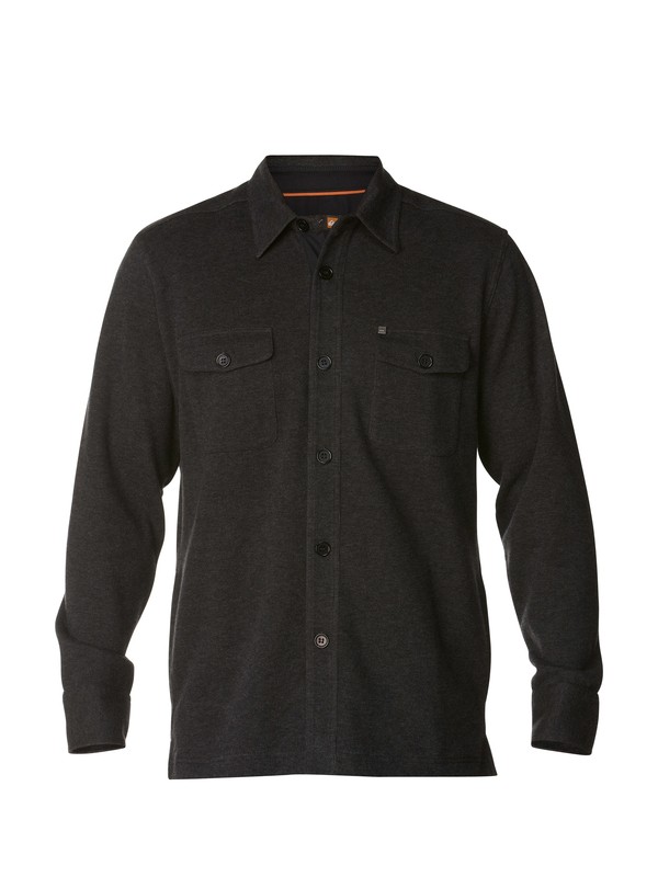 quiksilver, Men's Carlsbad Long Sleeve Shirt, GUNMETAL (kte0) 0 Men's Carlsbad Long Sleeve Shirt AQMFT03003 Quiksilver