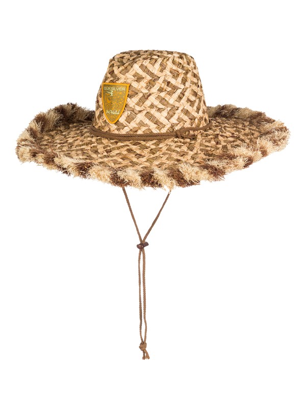 quiksilver, Men's Lauhala Hat, SANDSTONE (tgg0) 0 Men's Lauhala Hat AQMHA03015 Quiksilver