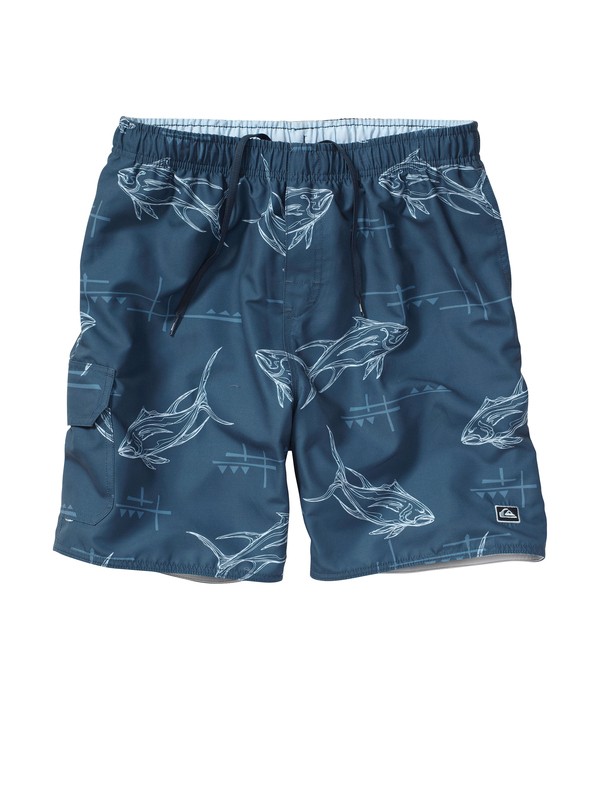 quiksilver, Men's Pier 9 18" Volley Boardshorts, MIDNIGHT BLUE (bsl0) 0 Men's Pier 9 18" Volley Boardshorts AQMJV00016 Quiksilver
