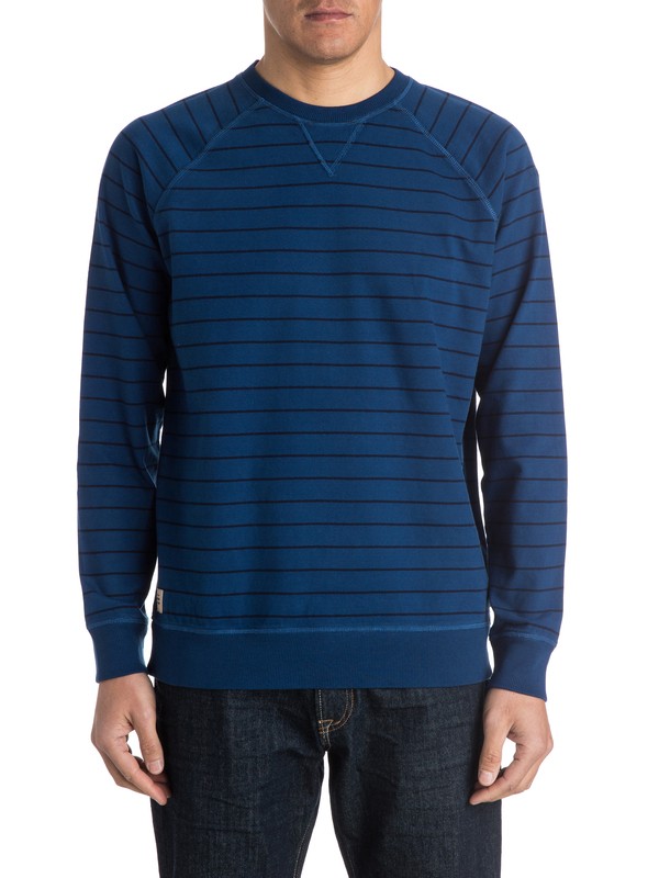quiksilver, Men's County Line Crew Fleece, ESTATE BLUE (bsw0) 0 Men's County Line Crew Fleece AQMKT03031 Quiksilver