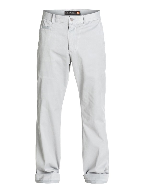 quiksilver, Men's Brizzie Long Chino Pants, ZINC (sjp0) 0 Men's Brizzie Long Chino Pants Grey AQMNP03009 Quiksilver