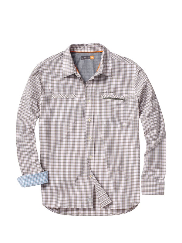 quiksilver, Men's Marine Bar Long Sleeve Shirt, ROPE (tms0) 0 Men's Marine Bar Long Sleeve Shirt AQMWT00002 Quiksilver