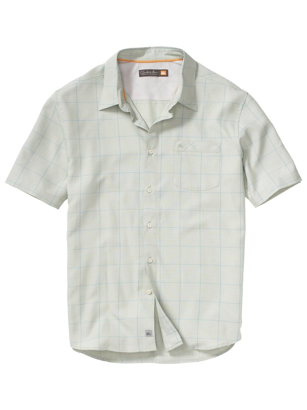 quiksilver, Men's Porpoise Bay 2 Short Sleeve Shirt, FIJI GREEN (ghg0) 0 Men's Porpoise Bay 2 Short Sleeve Shirt AQMWT00050 Quiksilver