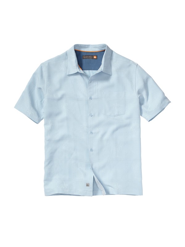 quiksilver, Men's Crossroads Short Sleeve Shirt, CIELO (bfa0) 0 Men's Crossroads Short Sleeve Shirt AQMWT00053 Quiksilver