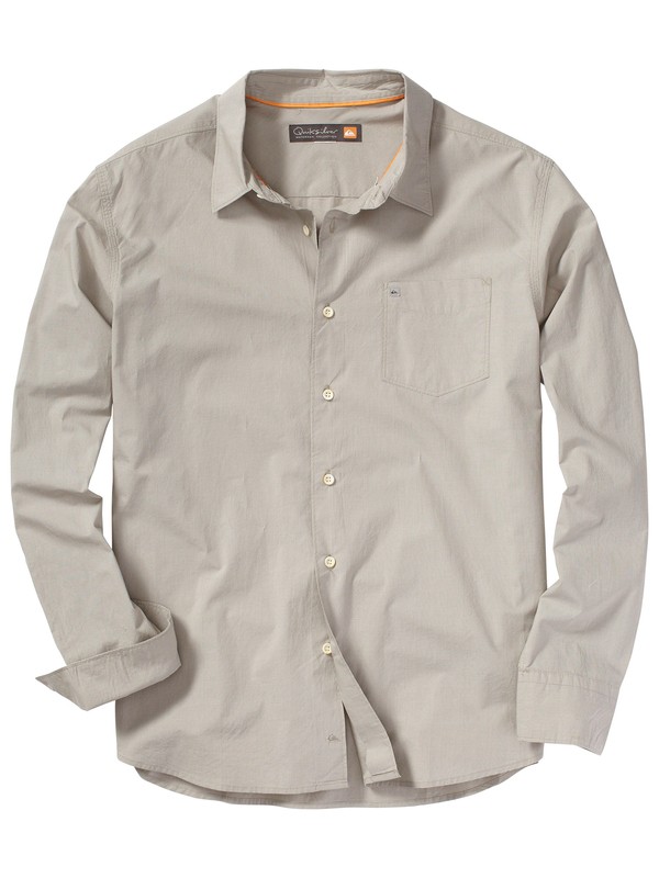 quiksilver, Men's Moss Beach Long Sleeve Shirt, BEACHWOOD (tmn0) 0 Men's Moss Beach Long Sleeve Shirt AQMWT00054 Quiksilver