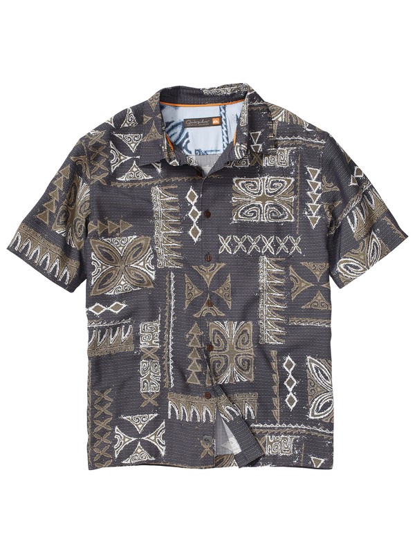 quiksilver, Men's La Poloma Short Sleeve Shirt, BLACK (kvj0) 0 Men's La Poloma Short Sleeve Shirt AQMWT00060 Quiksilver