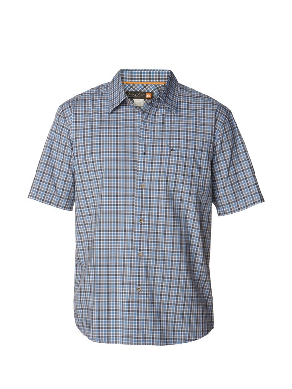 quiksilver, Men's Lennox Head Short Sleeve Shirt, WAVE (bll0) 0 Men's Lennox Head Short Sleeve Shirt AQMWT00100 Quiksilver