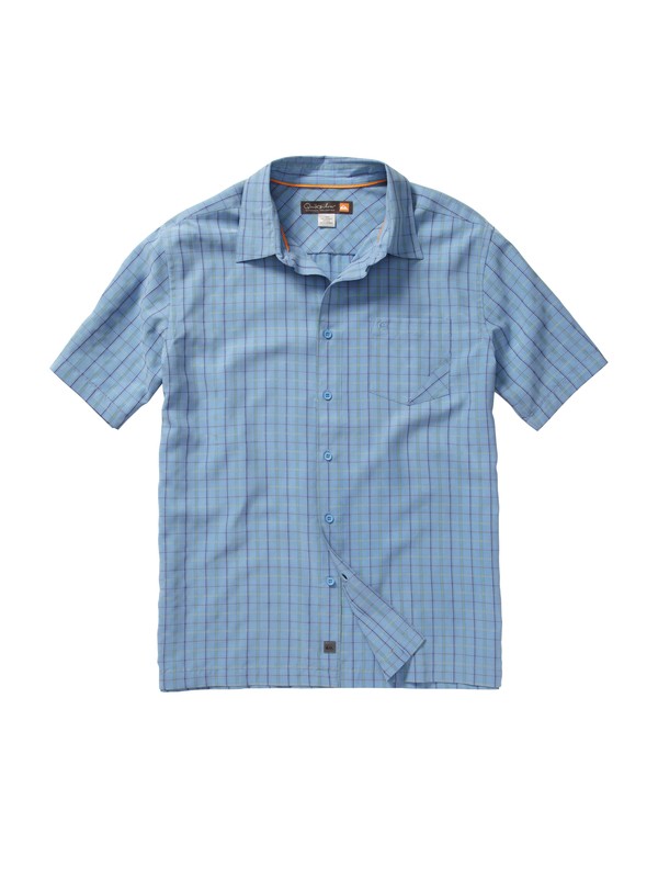 quiksilver, Men's Tilbury Point Short Sleeve Shirt, WAVE (bll0) 0 Men's Tilbury Point Short Sleeve Shirt AQMWT00102 Quiksilver