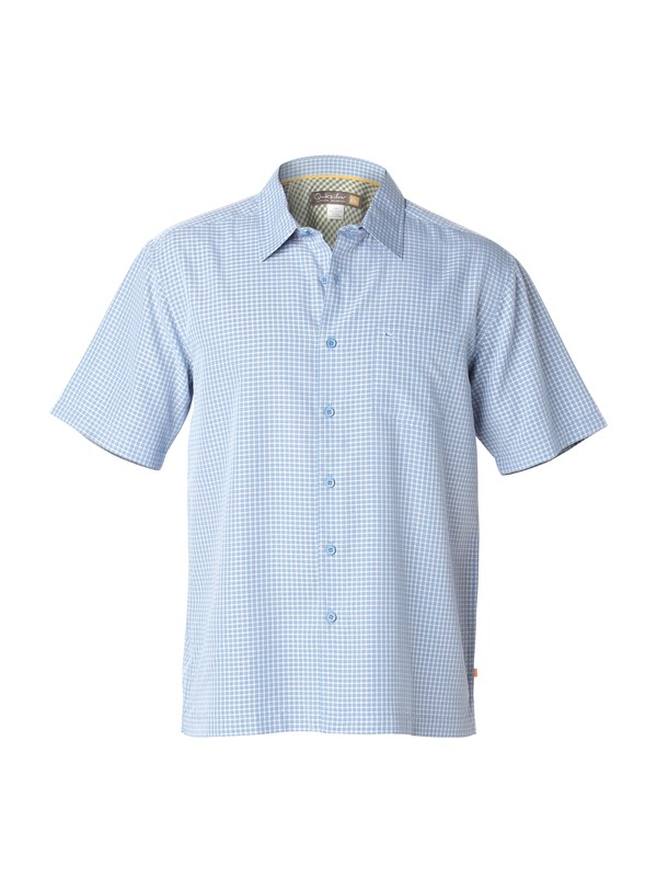 quiksilver, Men's Red Rock Cove Short Sleeve Shirt, WAVE (bll0) 0 Men's Red Rock Cove Short Sleeve Shirt AQMWT00103 Quiksilver