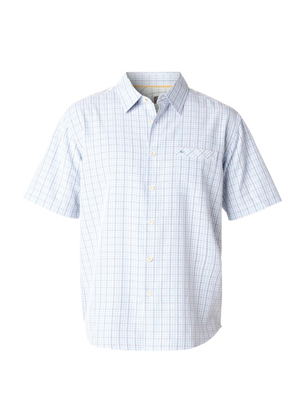 quiksilver, Men's Harlyn Bay Short Sleeve Shirt, WAVE (bll0) 0 Men's Harlyn Bay Short Sleeve Shirt AQMWT00106 Quiksilver