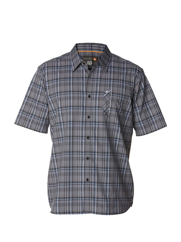 quiksilver, Men's Quadra Island Short Sleeve Shirt, BLACK (kvj0) 0 Men's Quadra Island Short Sleeve Shirt AQMWT00135 Quiksilver