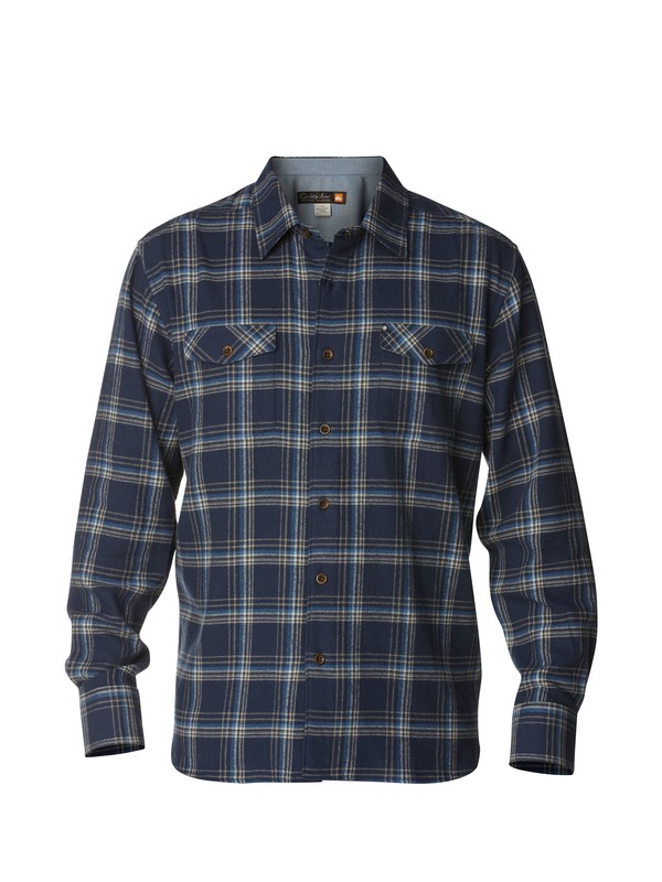 quiksilver, Men's Northern Pike Long Sleeve Flannel Shirt, NIGHT (bsn0) 0 Men's Northern Pike Long Sleeve Flannel Shirt AQMWT00142 Quiksilver