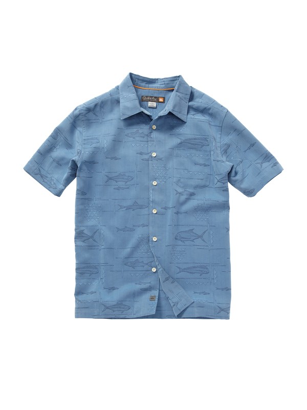 quiksilver, Men's La Playa Short Sleeve Shirt, WAVE (bll0) 0 Men's La Playa Short Sleeve Shirt AQMWT00150 Quiksilver