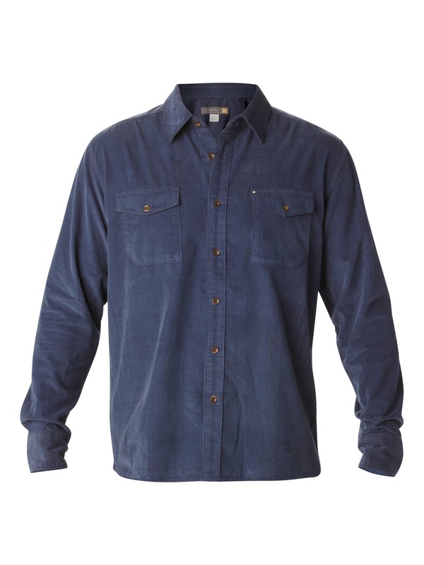 quiksilver, Men's Reds Canyon Long Sleeve Shirt, NIGHT (bsn0) 0 Men's Reds Canyon Long Sleeve Shirt AQMWT03004 Quiksilver