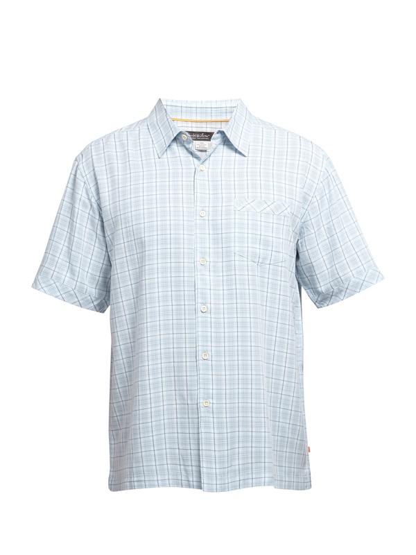 quiksilver, Men's Whitford Beach Short Sleeve Shirt, ISLAND (bfg0) 0 Men's Whitford Beach Short Sleeve Shirt AQMWT03009 Quiksilver