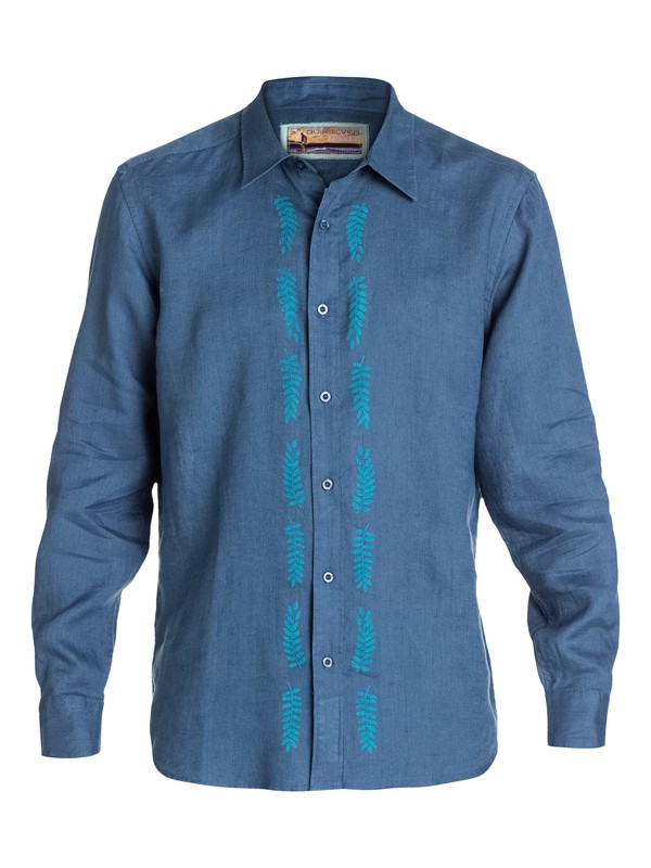 quiksilver, Men's Kaiwe Long Sleeve Shirt, OCEANSIDE (bpy0) 0 Men's Kaiwe Long Sleeve Shirt AQMWT03023 Quiksilver