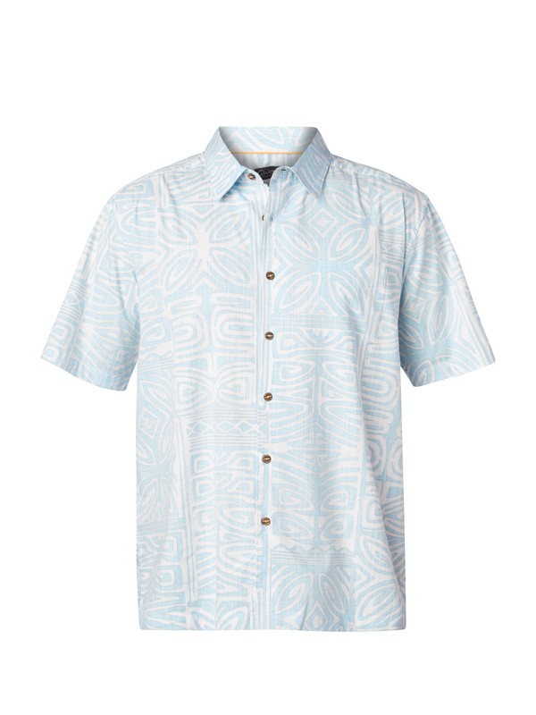 quiksilver, Men's Kalapana Short Sleeve Shirt, TILE (bgc0) 0 Men's Kalapana Short Sleeve Shirt AQMWT03028 Quiksilver