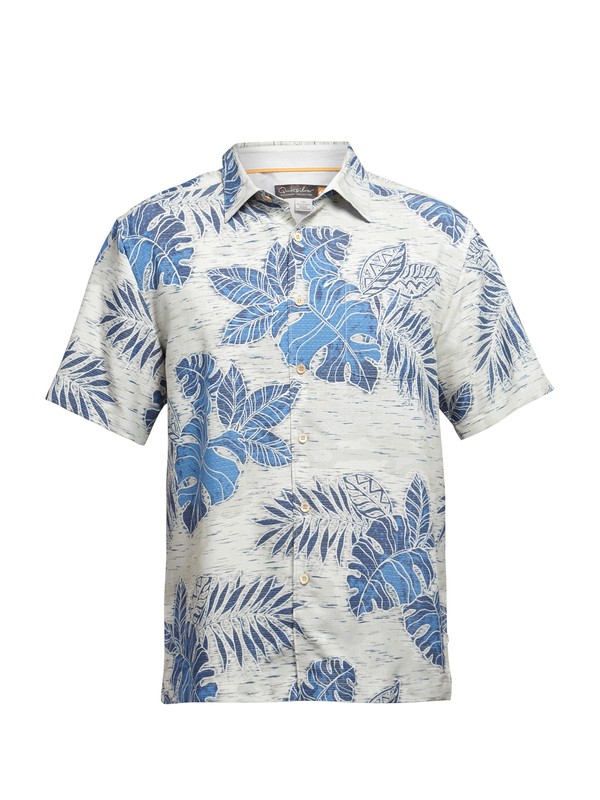 quiksilver, Men's Black Rock Cove Short Sleeve Shirt, SCUBA (brd0) 0 Men's Black Rock Cove Short Sleeve Shirt AQMWT03031 Quiksilver