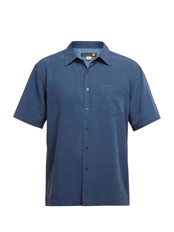 quiksilver, Men's Clear Days Short Sleeve Shirt, NIGHT (bsn0) 0 Men's Clear Days Short Sleeve Shirt AQMWT03041 Quiksilver