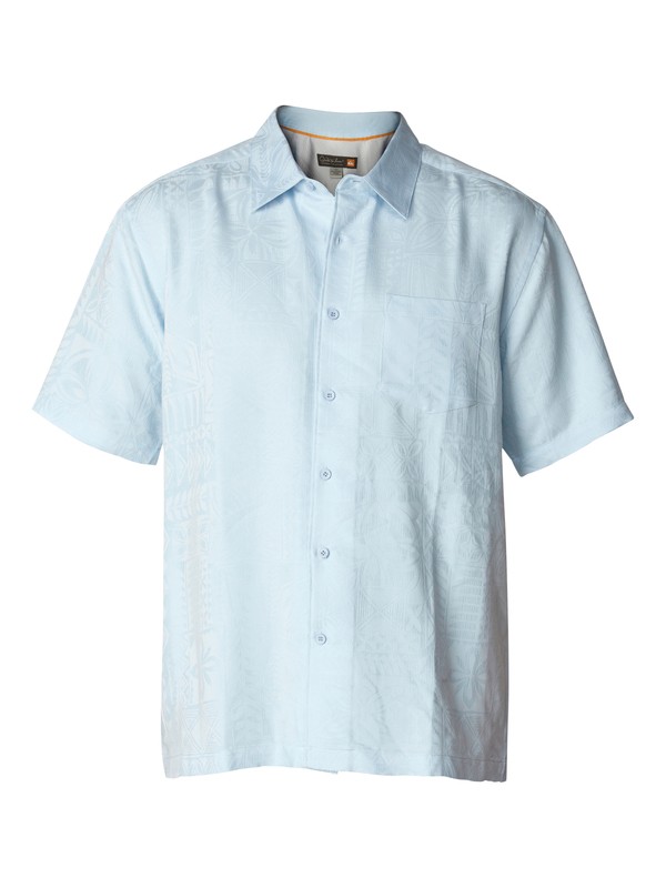 quiksilver, Men's Aganoa Bay Short Sleeve Shirt, CIELO (bfa0) 0 Men's Aganoa Bay Short Sleeve Shirt AQMWT03042 Quiksilver