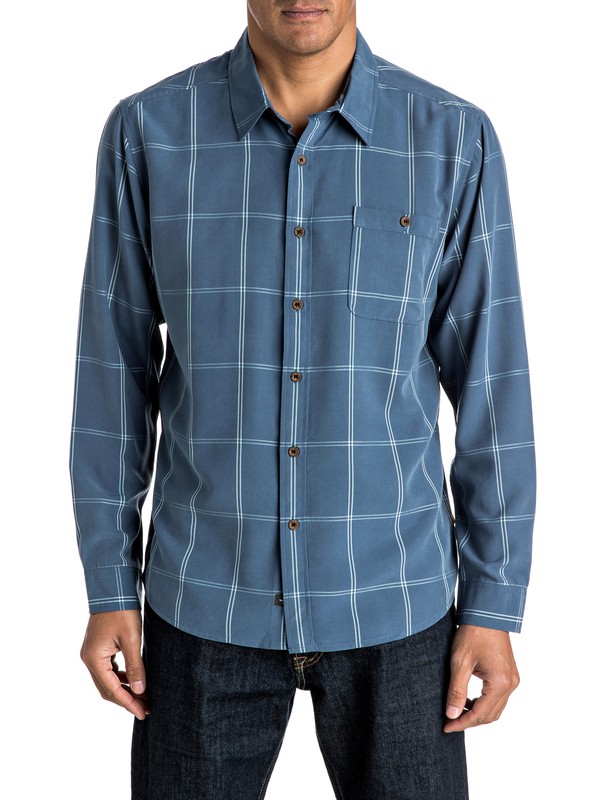quiksilver, Waterman Slow And Steady - Long Sleeve Shirt, ENSIGN BLUE (brd0) 0 Waterman Slow And Steady - Long Sleeve Shirt AQMWT03308 Quiksilver