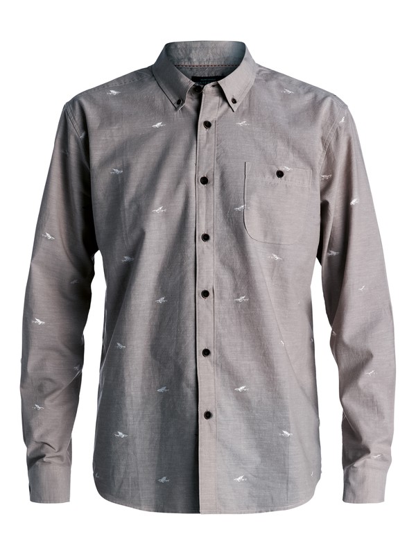 quiksilver, Waterman Post Haste - Camisa De Manga Larga, GUNMETAL (gun) 0 Waterman Post Haste - Camisa De Manga Larga Gris AQMWT03309 Quiksilver