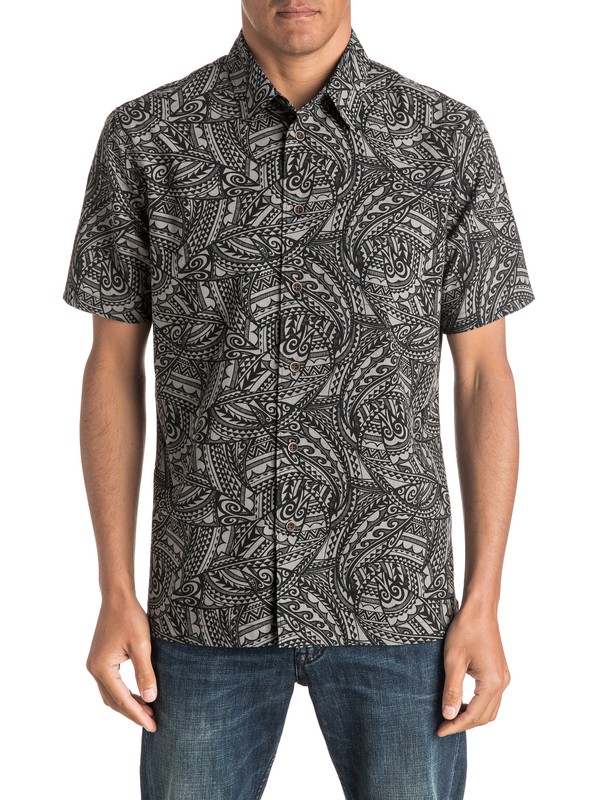 quiksilver, Waterman Big Cruiser - Chemise à manches courtes, CASTLEROCK (kpv0) 0 Waterman Big Cruiser - Chemise à manches courtes Noir AQMWT03325 Quiksilver