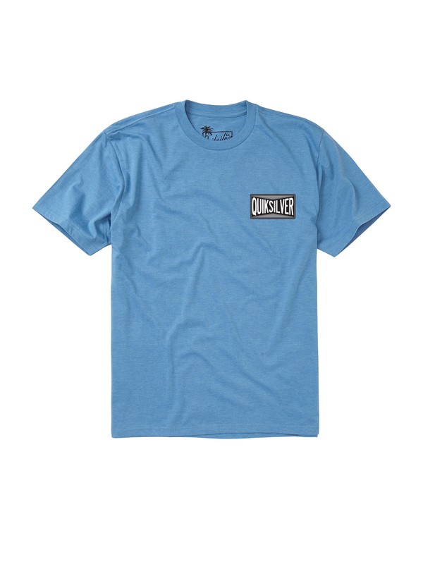 quiksilver, Men's Overdrive T-Shirt, WAVE HEATHER (bllh) 0 Men's Overdrive T-Shirt AQMZT00062 Quiksilver