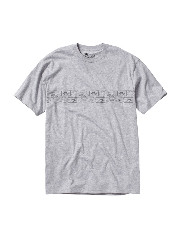 quiksilver, Men's Paliea Point T-Shirt, ZINC HEATHER (slah) 0 Men's Paliea Point T-Shirt AQMZT00082 Quiksilver