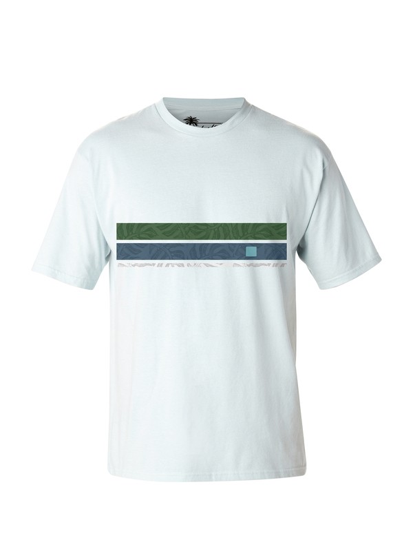 quiksilver, Men's Island Time T-Shirt, BIONIC BLUE (bjp0) 0 Men's Island Time T-Shirt AQMZT03011 Quiksilver