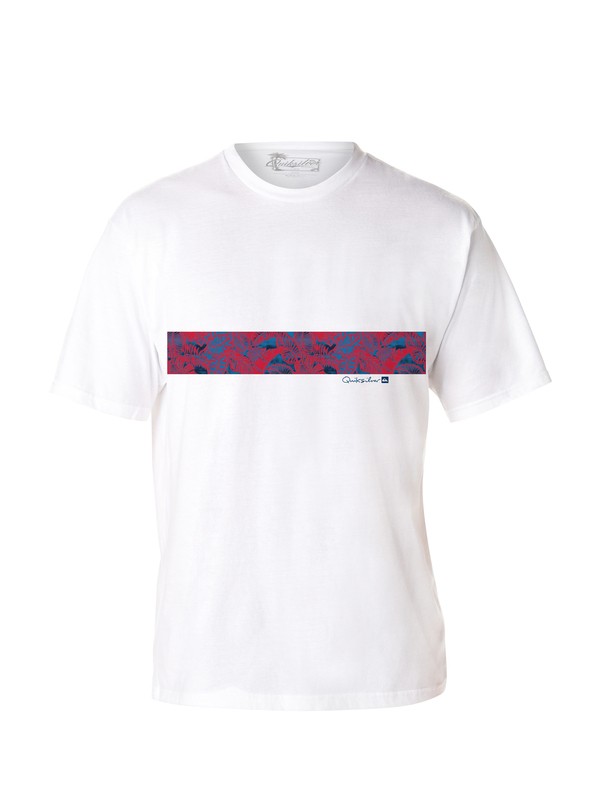 quiksilver, Men's Manoa Band T-Shirt, WHITE (wbb0) 0 Men's Manoa Band T-Shirt AQMZT03012 Quiksilver