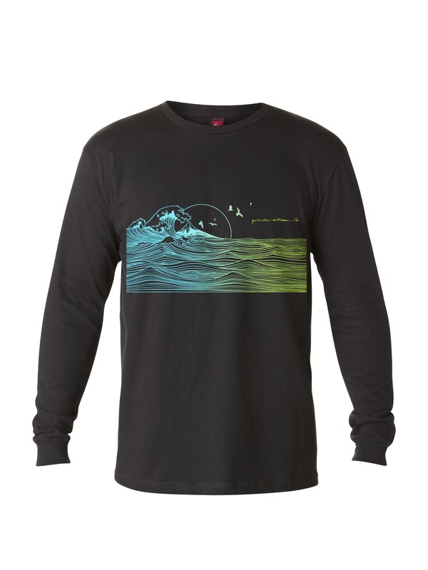 quiksilver, Men's Indicators Long Sleeve T-Shirt, BLACK (kvj0) 0 Men's Indicators Long Sleeve T-Shirt AQMZT03014 Quiksilver