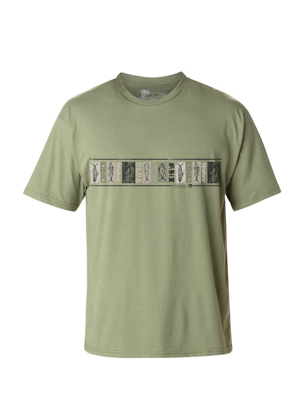 quiksilver, Men's Delgata T-Shirt, MARINE GREEN (gnt0) 0 Men's Delgata T-Shirt AQMZT03017 Quiksilver
