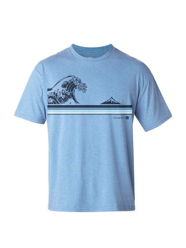 quiksilver, Men's Overhead T-Shirt, WATERFALL HEATHER (bjlh) 0 Men's Overhead T-Shirt AQMZT03018 Quiksilver