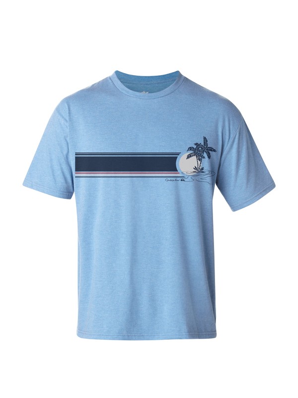 quiksilver, Men's Getaway T-Shirt, WATERFALL HEATHER (bjlh) 0 Men's Getaway T-Shirt AQMZT03024 Quiksilver