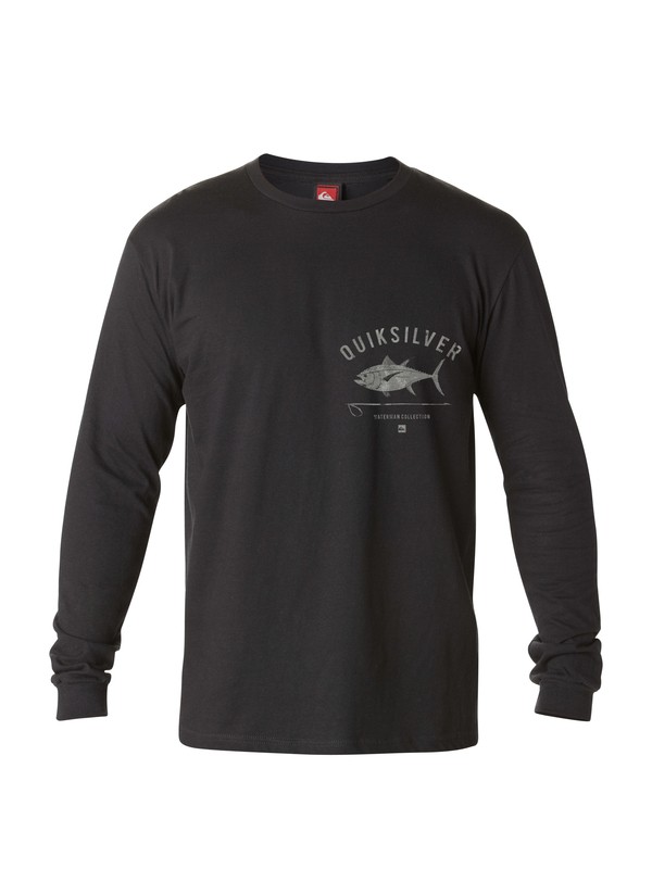quiksilver, Men's Big Eye Long Sleeve T-Shirt, BLACK (kvj0) 0 Men's Big Eye Long Sleeve T-Shirt AQMZT03030 Quiksilver