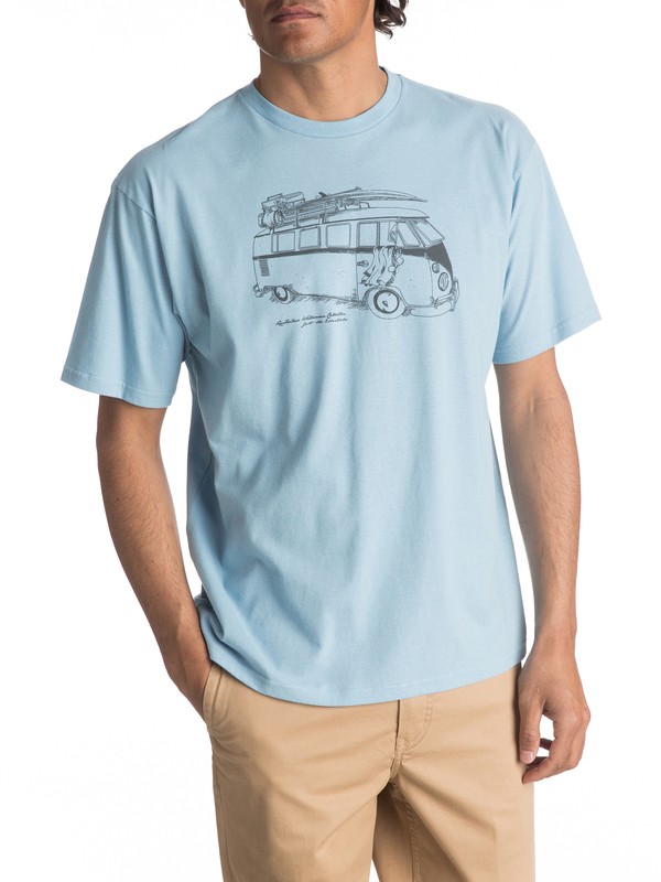 quiksilver, Waterman Mexican Tee, CLEAN AIR (bgr0) 0 Waterman Mexican Tee Blue AQMZT03243 Quiksilver