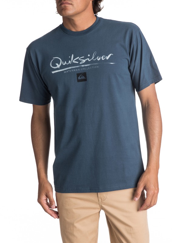quiksilver, Men's Wordmark Tee, MAJOR BLUE (bsm0) 0 Men's Wordmark Tee Blue AQMZT03257 Quiksilver