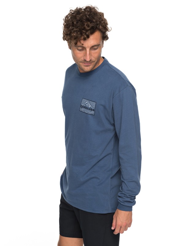 quiksilver, Waterman's Delight Long Sleeve Tee, DARK DENIM (brq0) 0 Waterman's Delight Long Sleeve Tee Blue AQMZT03282 Quiksilver
