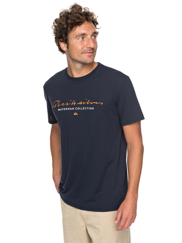 quiksilver, Waterman Simple Technical Tee, NAVY BLAZER (byj0) 0 Waterman Simple Technical Tee Blue AQMZT03285 Quiksilver