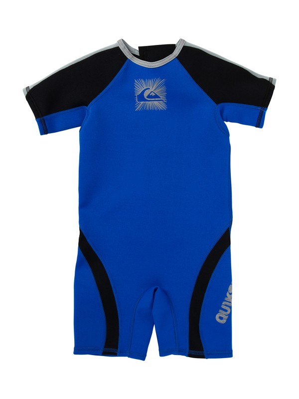 quiksilver, Boys 2-4 Syncro 1.5mm Back Zip Springsuit, BLACK / DEEP CYANINE (xkkp) 0 Boys 2-4 Syncro 1.5mm Back Zip Springsuit AQTW500000 Quiksilver