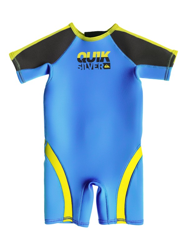 quiksilver, Boys 2- 4 Syncro 1.5mm Back Zip Springsuit, BLACK/BLUE/YELLOW (xkby) 0 Boys 2- 4 Syncro 1.5mm Back Zip Springsuit AQTW503000 Quiksilver