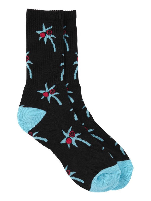 quiksilver, Toe Jammin Socks, BLACK (kvj0) 0 Toe Jammin Socks AQYAA00146 Quiksilver