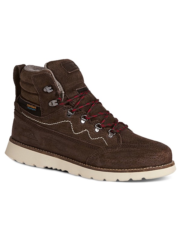 quiksilver, Acllas - Boots en Cuir, BROWN/BLACK/BROWN (xckc) 0 Acllas - Boots en Cuir Marron AQYB700017 Quiksilver