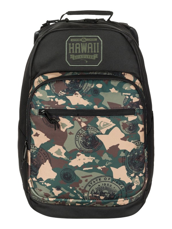quiksilver, Schoolie Hawaii Backpack, BLACK (kvj0) 0 Schoolie Hawaii Backpack AQYBP03001 Quiksilver