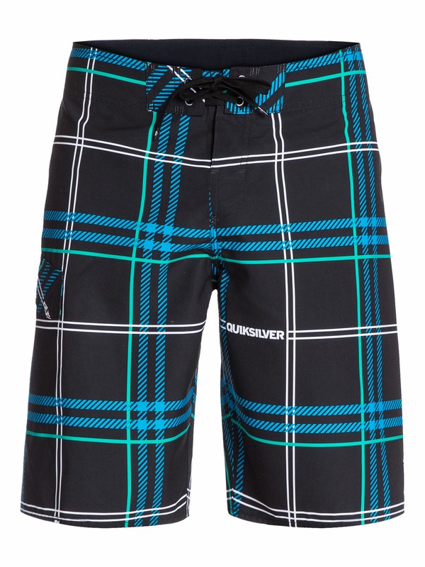 quiksilver, Electric 21” Boardshorts, ELECTRIC BLACK PLAID (kvj1) 0 Electric 21” Boardshorts AQYBS03033 Quiksilver