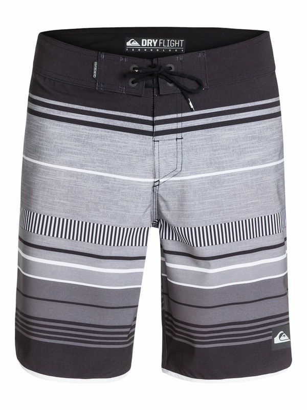 quiksilver, AG47 Pacific Stripe 19" Boardshorts, PACIFIC STRIPE BLACK (kvj3) 0 AG47 Pacific Stripe 19" Boardshorts Black AQYBS03135 Quiksilver